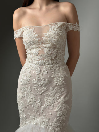 Mermaid Lace Wedding Dress Off The Shoulder