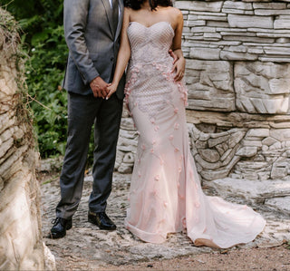 Enchanting Pink Lace Gown - Dresses Dioma