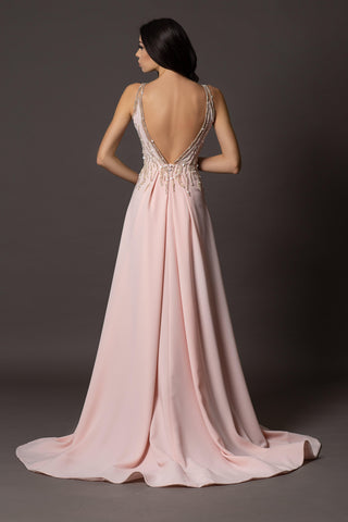 Unique Beaded wedding dress in pink - Dresses Dioma