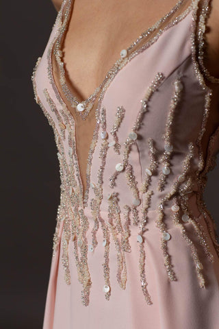 Unique Beaded wedding dress in pink - Dresses Dioma