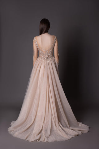 Romantic Gown in Gold - In Stock - Dresses Dioma
