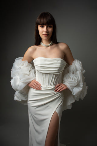 Floral Volumetric 3D Rose Cape - Rosella